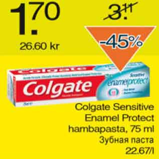 Allahindlus - Colgate Sensitive Enamel Protect hambapasta