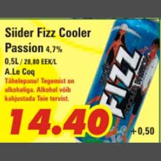 Allahindlus - Siider Fizz Cooler Passion