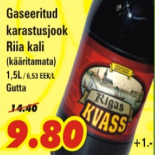 Allahindlus - Gaseeritud karastusjook Riia kali