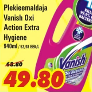 Allahindlus - Plekieemaldaja Vanish Oxi Action Extra Hygiene