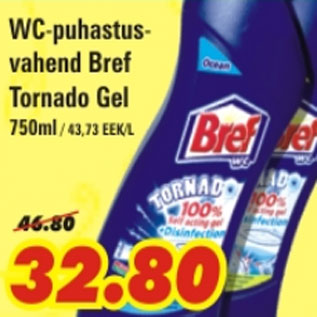Allahindlus - WC-puhastusvahend Bref Tornado Gel
