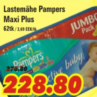 Allahindlus - Lastemähe Pampers Maxi Plus