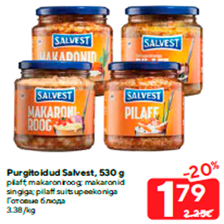 Allahindlus - Purgitoidud Salvest, 530 g