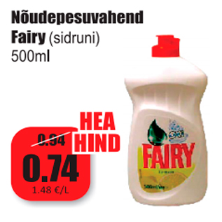 Allahindlus - Nõudepesuvahend Fairy