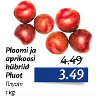Allahindlus - Ploomi ja aprikoosi hübriid Pluot 1 kg