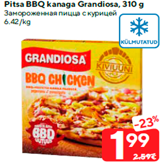 Allahindlus - Pitsa BBQ kanaga Grandiosa, 310 g