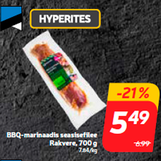 Скидка - Свиная вырезка в маринаде BBQ Rakvere, 700 г