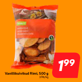 Allahindlus - Vanillikuivikud Rimi, 500 g