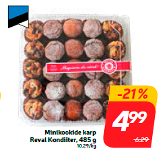 Allahindlus - Minikookide karp Reval Kondiiter, 485 g