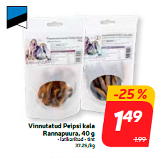 Allahindlus - Vinnutatud Peipsi kala Rannapuura, 40 g