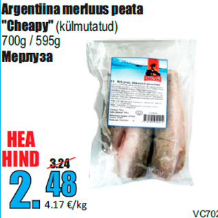 Allahindlus - Argentiina merluus peata "Cheapy"