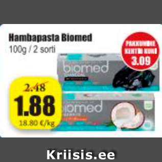 Allahindlus - Hambapasta Biomed