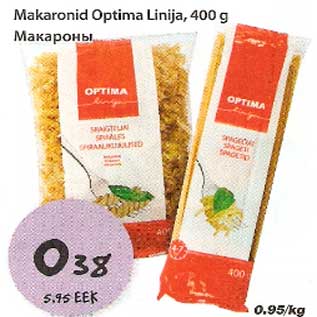 Allahindlus - Makaronid Optima Linija