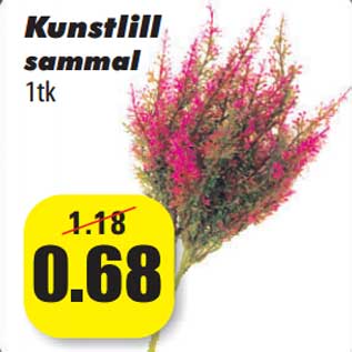 Allahindlus - Kunstlill sammal 1tk