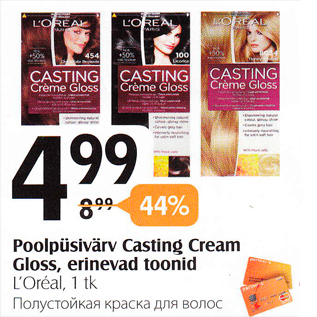 Allahindlus - Poolpüsivärv Casting Cream Gloss, erinevad tooted
