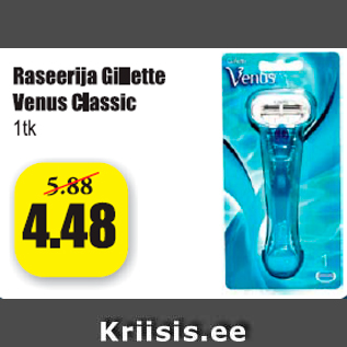 Allahindlus - Raseerija Gillette Venus Classic 1 tk