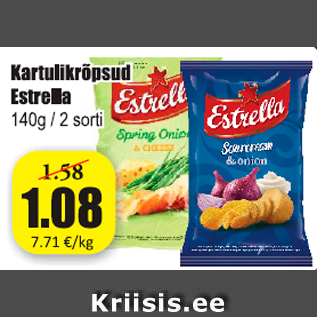 Скидка - Картофельные чипсы Estrella