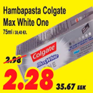 Allahindlus - Hambapasta Colgate Max White One