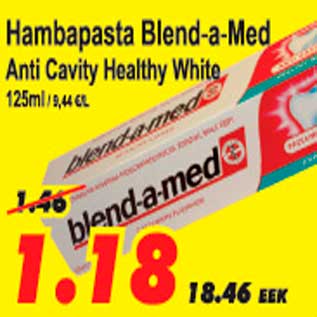 Allahindlus - Hambapasta Blend-a-Med Anti Cavity Healthy White