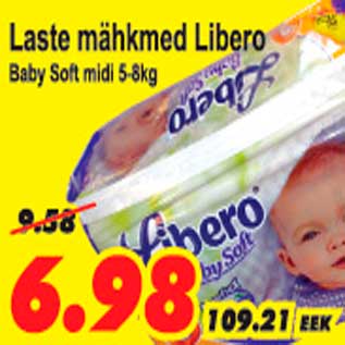 Allahindlus - Laste mähkmed Libero Baby Soft