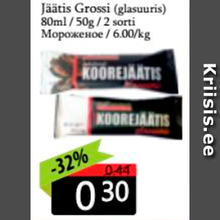 Скидка - Мороженое