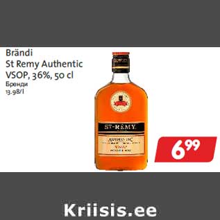 Allahindlus - Brändi St Remy Authentic VSOP, 36%, 50 cl