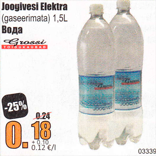Allahindlus - Joogivesi Elektra