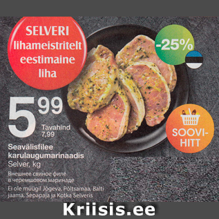 Allahindlus - Seavälisfilee karulaugumarinaadis