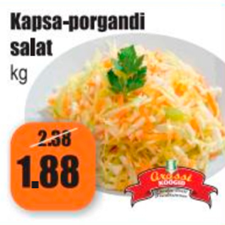 Скидка - Салат капустно-морковный кг