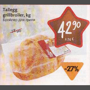 Allahindlus - Tallegg grillbroiler