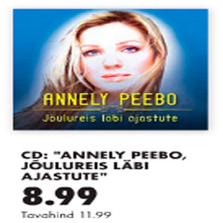 Скидка - CD: "Annely Peebo, Jõulureis läbi ajastute"