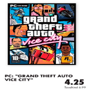 Скидка - Компьютерная игра:"Grand theft auto vice city"