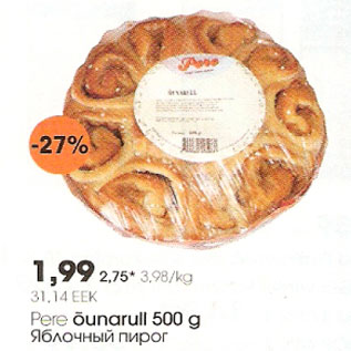 Allahindlus - Pere õunarull