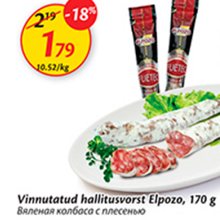 Allahindlus - Vinnutatud hallitusvorst Elpozo, 170 g