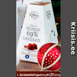 Скидка - Рождественские шоколадные трюфели Cappuccino 200 г