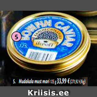 Allahindlus - Mudakala must mari 125 g