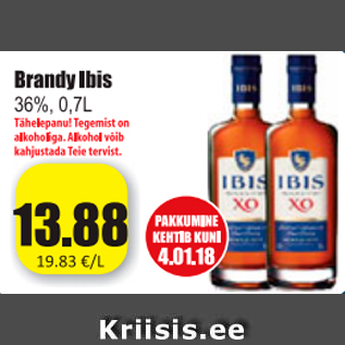 Allahindlus - Brandy Ibis