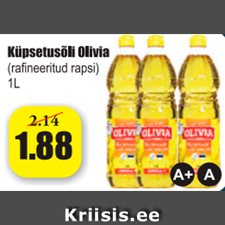 Allahindlus - Küpsetusõli Olivia
