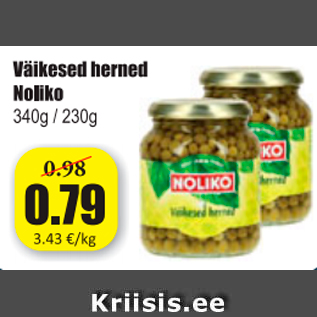 Allahindlus - Väikesed herned Noliko