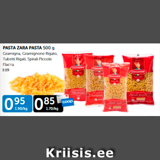 Allahindlus - PASTA ZARA PASTA 500 g