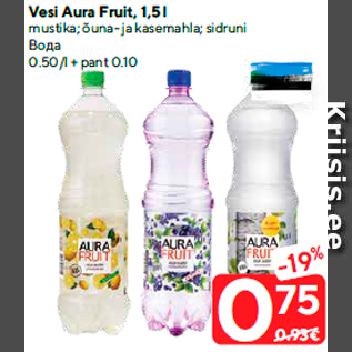 Allahindlus - Vesi Aura Fruit, 1,5 l