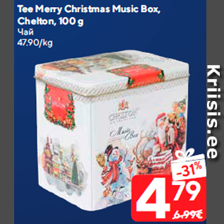Allahindlus - Tee Merry Christmas Music Box, Chelton, 100 g
