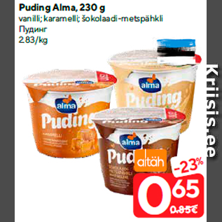 Allahindlus - Puding Alma, 230 g