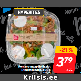 Allahindlus - Romano-maapähklisalat Rimi kokkadelt, 400 g