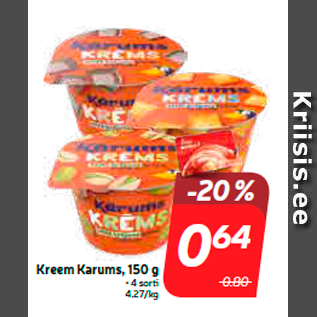 Allahindlus - Kreem Karums, 150 g