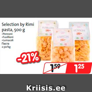 Allahindlus - Selection by Rimi pasta, 500 g