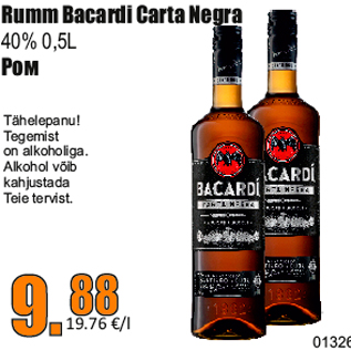 Allahindlus - Rumm Bacardi Carta Negra