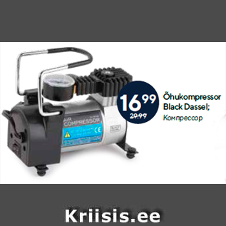Allahindlus - Õhukompressor Black Dassel