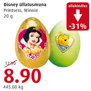 Allahindlus - Disney üllatusmuna