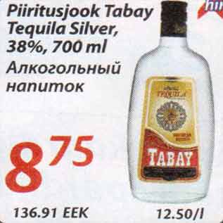 Allahindlus - Piiritusjook Tabay Tequila Silver